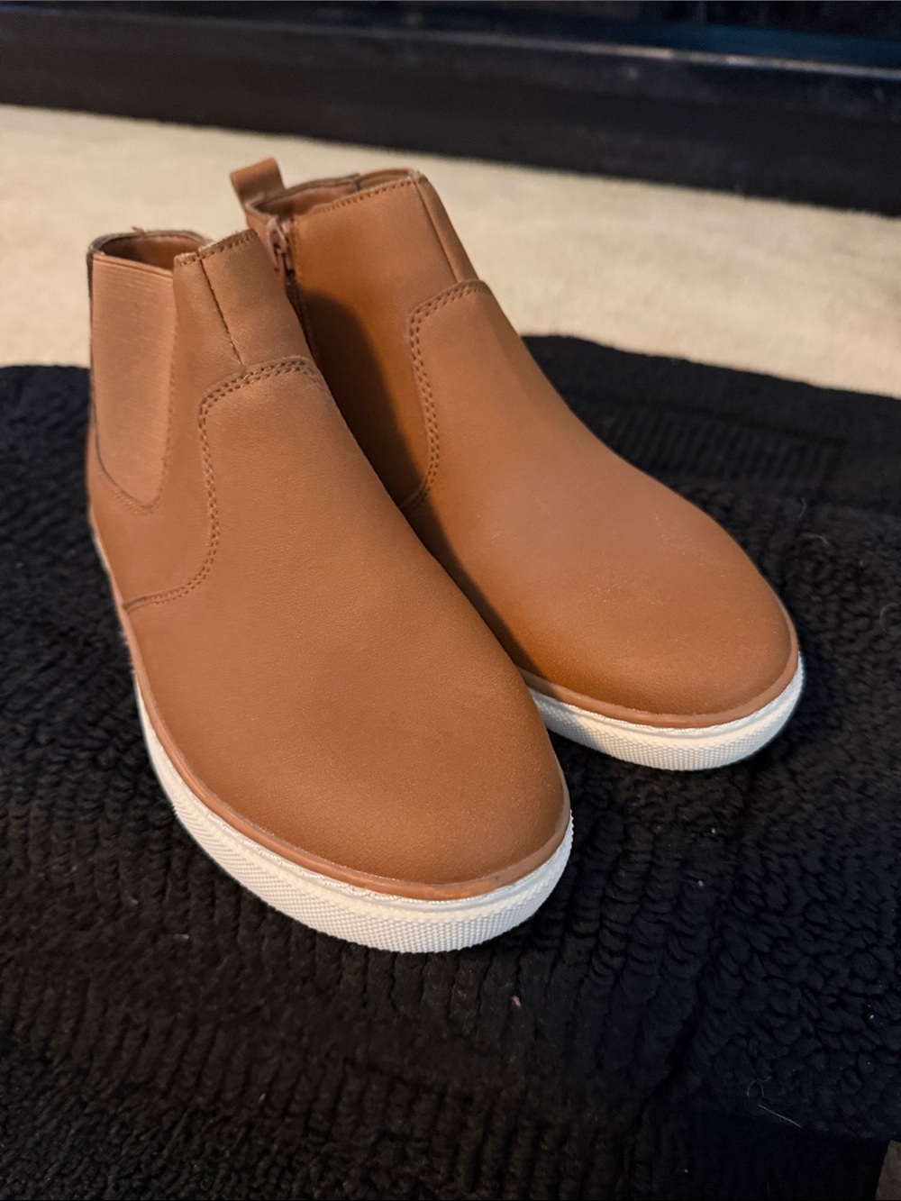 Nordstrom Kids Tan Chelsea Sneaker Boots
